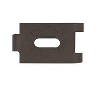 Alberts 673413 Collier de Fixation pour Treillis soudé Double | Anthracite | 72 x 40 mm clôture