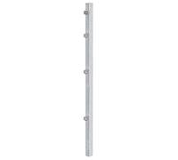 Alberts 676896 Poteau de clôture avec Patte de Serrage | Galvanisé à Chaud | Longueur 1500 mm | 60 x 40 mm, Gris
