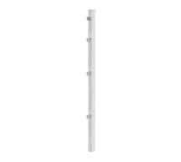 Alberts 676933 Poteau de clôture avec patte de serrage, galvanisé à chaud, longueur 2400 mm, 60 x 40 mm