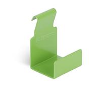 Alberts 689339 Crochet décoratif pour panneaux grillagés doubles - Taille M - Sendzimir galvanisé - Vert jaune - Revêtement plastique - RAL6018