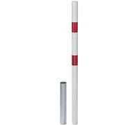 Alberts 782139 Borne Stabo | au choix dans différents modèles | à couler dans le béton, amovible | en blanc | poteau Ø 60 mm | hauteur au-dessus du sol 100 cm