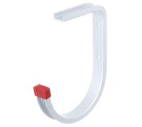 Alberts 805593 Crochet de plafond | au choix dans différents modèles | coudé | aluminium | profondeur du crochet 130 mm | hauteur totale 170 mm, Stahl