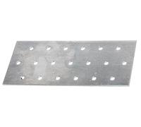 Alberts 820350 Plaque perforée | galvanisé sendzimir | 140 x 60 x 2 mm | kit de 50