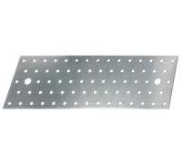 Alberts 20x plaque perforée 300x100x2 mm équerre de plaque perforée galvanisée sendzimir connecteur métallique stable