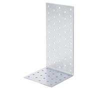 Alberts 10 x équerres pour plaques perforées 100 x 200 x 100 mm - acier brut, galvanisé sendzimir