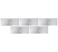 Alberts 820824 Plaque perforée, galvanisée sendzimir, 400 x 160 mm, set de 5 pièces