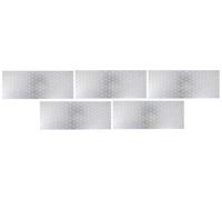 Alberts 820824 Plaque perforée, galvanisée sendzimir, 400 x 160 mm, set de 5 pièces