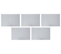 Alberts 820831 Plaque perforée | galvanisé sendzimir | 300 x 200 mm | kit de 5
