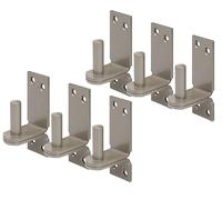 Alberts 821258 DURAVIS® Gond sur platine | crochet DII | en beige perle, à couche duplex RAL 1035 | cote axe Ø13 mm | platine 100 x 35 mm | kit de 6