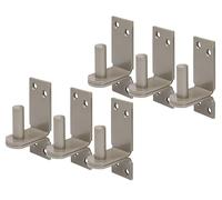 Alberts 821265 DURAVIS® Gond sur platine | crochet DII | en beige perle, à couche duplex RAL 1035 | cote axe Ø16 mm | platine 113 x 40 mm | kit de 6