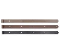 Alberts 821326 Charnière de porte DURAVIS®, droite, extrémités arrondies, revêtement double face beige perlé RAL 1035, rouleau Ø 16 mm, dimensions 800 x 45 mm, lot de 4