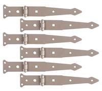 Alberts 821333 DURAVIS® Penture charnière | en beige perle, à couche duplex RAL 1035 | taille 202 / 77 x 48 mm | kit de 6