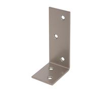 Alberts 821401 DURAVIS® Équerre de poutre | ailes inégales | en beige perle, à couche duplex RAL 1035 | taille 40 x 80 x 30 mm | kit de 20