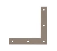 Alberts 821425 : Angle droit DURAVIS®, finition perlée beige, revêtement duplex RAL 1035, dimensions 120 x 120 x 20 mm, lot de 40