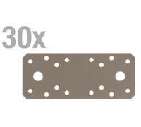 Alberts 821593, connecteurs plats DURAVIS®, finition duplex nacrée RAL 1035, dimensions 133 x 55 x 2,5 mm, lot de 30