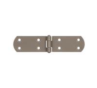 Alberts 821616 Bande pour caisses DURAVIS®, avec goupille rivetée, beige perle duplex RAL 1035, dimensions 156 x 35 x 2 mm, set de 20 pièces