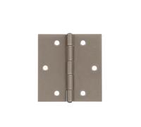 Alberts 821784 Charnière DURAVIS®, carrée, revêtement duplex beige perle RAL 1035, dimensions 60 x 60 x 1 mm, lot de 20