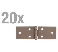 Alberts 821845 DURAVIS® ruban de table, beige perle duplex RAL 1035, dimensions 32 x 100 x 1,5 mm, set de 20 pièces