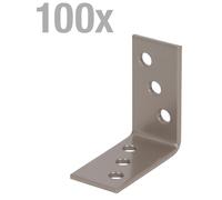 Alberts 821869 : Connecteurs d'angle DURAVIS®, finition perlée beige double couche, couleur RAL 1035, dimensions 40 x 40 x 20 mm, lot de 100