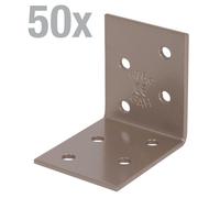 Alberts 821890, connecteurs d'angle DURAVIS®, finition perlée beige double couche, RAL 1035, dimensions 50 x 50 x 40 mm, lot de 50