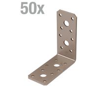 Alberts 821906 : Connecteurs d'angle DURAVIS®, finition perlée beige double couche, RAL 1035, dimensions 90 x 90 x 40 mm, lot de 50