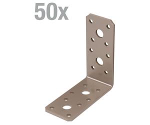 Alberts 821906 : Connecteurs d'angle DURAVIS®, finition perlée beige double couche, RAL 1035, dimensions 90 x 90 x 40 mm, lot de 50
