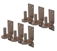 Alberts 822026 DURAVIS® Gond sur platine | crochet DII | couleur rouille, à couche duplex | cote axe Ø13 mm | platine 100 x 35 mm | kit de 6