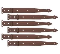 Alberts 822118 DURAVIS®, suspensions pour chantier, revêtues en duplex de couleur brun rouille, dimensions 302 / 77 x 48 mm, lot de 6
