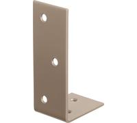 Alberts 822170 DURAVIS® Equerre de poutre, à ailes inégales, revêtement duplex brun rouillé, dimensions 40 x 80 x 30 mm, set de 20 pièces