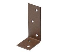 Alberts 822170 DURAVIS® Equerre de poutre, à ailes inégales, revêtement duplex brun rouillé, dimensions 40 x 80 x 30 mm, set de 20 pièces