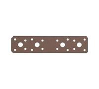 Alberts 822248 DURAVIS® Platine d'assemblage | couleur rouille, à couche duplex | taille 180 x 40 x 3 mm | kit de 30