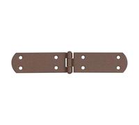 Alberts 822255 Bande pour caisses DURAVIS®, avec goupille rivetée, revêtement duplex brun rouille, dimensions 195 x 35 x 2 mm, set de 20 pièces