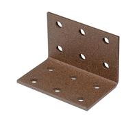 Alberts 822378 : Plaque d'angle pour loquets DURAVIS®, revêtue en duplex de couleur marron rouille, dimensions 40 x 40 x 60 mm, lot de 50