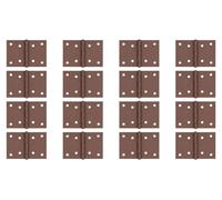 Alberts 822415 Charnière DURAVIS®, large, revêtement duplex brun rouille, dimensions 60 x 90 x 1,25 mm, lot de 16