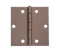 Alberts 822422 Charnière DURAVIS®, carrée, revêtement duplex brun rouille, dimensions 60 x 60 x 1 mm, lot de 20