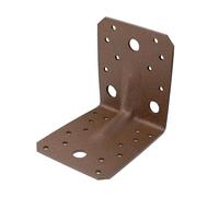 Alberts 822460 DURAVIS® Raccord angulaire pour charges lourdes avec moulure, revêtement duplex brun rouillé, dimensions 105 x 105 x 90 mm, set de 20 pièces