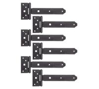 Alberts 822675, crochets de suspension DURAVIS®, avec axe riveté, revêtement duplex noir diamant, sangle 192 x 34 mm, charnière 45 x 90 mm, lot de 6