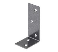 Alberts 822804 DURAVIS® Équerre de poutre | ailes inégales | en noir diamant, à couche duplex | taille 40 x 80 x 30 mm | kit de 20