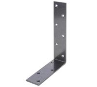 Alberts 822828 DURAVIS® Equerre de poutre, à ailes inégales, revêtement noir diamanté duplex, dimensions 160 x 240 x 50 mm, set de 10 pièces