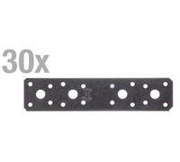 Alberts 822873 DURAVIS® connecteur plat, noir diamanté duplex, taille 180 x 40 x 3 mm, set de 30 pièces