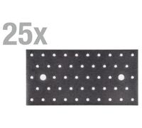 Alberts 822996 DURAVIS® Plaque perforée, revêtement noir diamanté duplex, taille 200 x 100 x 2 mm, set de 25 pièces