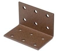 Alberts 823009 : Plaque d'angle DURAVIS®, revêtue en duplex noir diamant, dimensions 40 x 40 x 60 mm, lot de 50