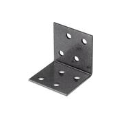 Alberts 823146 : Connecteurs d'angle DURAVIS®, revêtus en duplex noir diamant, dimensions 40 x 40 x 40 mm, lot de 50