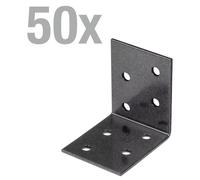 Alberts 823160, connecteurs d'angle DURAVIS®, revêtement duplex noir diamant, dimensions 50 x 50 x 40 mm, lot de 50