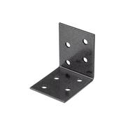 Alberts 823160, connecteurs d'angle DURAVIS®, revêtement duplex noir diamant, dimensions 50 x 50 x 40 mm, lot de 50