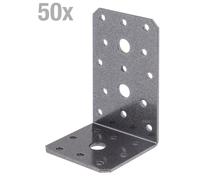 Alberts 823184 : Connecteurs d'angle DURAVIS®, revêtus en duplex noir diamant, dimensions 100 x 60 x 60 mm, lot de 50