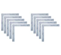 Alberts 823535 Equerre de porte, électro-galvanisée bleue, 250 x 250 x 30 mm, set de 10 pièces