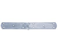 Alberts 823658 Lot de 10 bandes de caisse avec tige rivetée galvanisée passivée à couche épaisse 300 x 40 mm Argenté