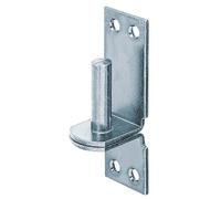 Alberts 823771 Gond sur platine | dans les modèles avec crochet DI ou DII | galvanisé, en bleu | cote axe Ø16 mm | platine 115 x 40 mm | kit de 10