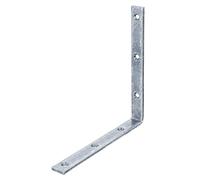 Alberts 824136 Équerre de poutre | étroite | galvanisée, en bleu | 180 x 180 x 20 mm | kit de 10